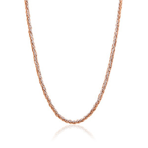 Chaîne pour homme certifiée en or rose 18 carats, bijoux en or véritable pour hommes, chaîne de cou élégante en or véritable, classique pour homme - Product Image 2