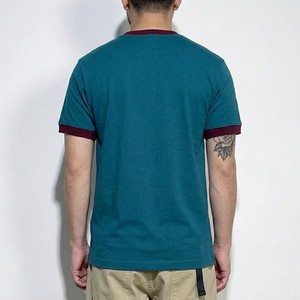 Camiseta de Hombre con Cuello Redondo y Manga Corta en Color Verde Azulado con Detalles en Contraste, Estilo Casual, Tejido Suave y Cómodo para el Verano, Moda Urbana - Product Image 2