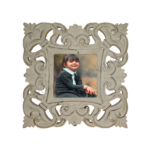 Proveedor certificado Diseño elegante Madera Hecho a mano Ecológico Blanco Antiguo Diseños personalizados Marco de imagen Tallado Decorativo - Product Image 4