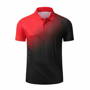Camiseta de Golf Personalizada Ligera de Punto, Mezcla de Poliéster y Elastano, Elástica, Transpirable, Estampada para Hombre - Product Image 1