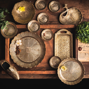 Juego de Utensilios de Cocina de Latón Hechos a Mano al por Mayor |   Vajilla Tradicional de Latón Grabado para Hoteles y Restaurantes - Product Image 5