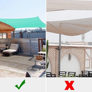 12 'x 12' perla acqua parasole quadrate vele eleganti da esterno - Product Image 5