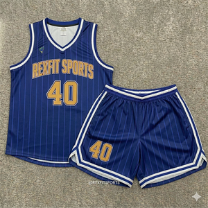 ออกแบบชุดบาสเก็ตบอลของคุณเอง ชุดบาสเก็ตบอลแบบซับลิเมชั่นสำหรับเด็ก ผู้ชาย ผู้หญิง ชุดยูนิฟอร์มบาสเก็ตบอลแบบกลับด้านได้ เสื้อบาสเก็ตบอลแบบสั่งทำ - Product Image 3
