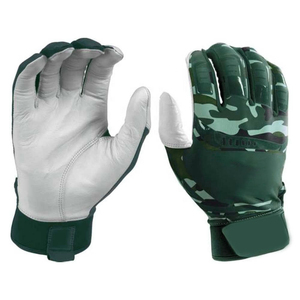 High Quality PU <b>Leather</b> Softball <b>Basketball</b> Batting Gloves Ambidextrous Hook Loop Closure Durable Training Gloves for Adults Low - Product Image 2