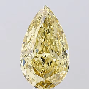 Diamant de laboratoire CVD certifié IGI, taille poire 3.5 carats, jaune SI1, coupe excellente 3EX, pour bague de fiançailles, fournisseur de bijoux fins en gros - Product Image 4