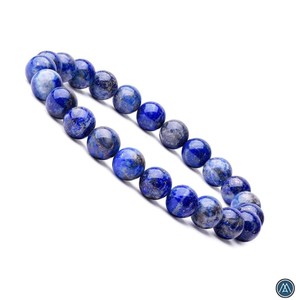 Premium Quality Wholesale 8mm Natural Blue Lapis Lazuli Beaded Bracelet Vintage Style for Women <b>Men</b> Anniversary Gift in Bulk - Product Image 2