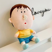Halloween Crayon Shin Chan Bo-chan Kotak Tisu Mewah Poliester Anime Tempat Gantung Dekorasi Rumah Mobil Ha-land Fan Hadiah Liburan Lucu