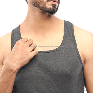 Nouveauté Débardeur Homme Couleur Unie Style Musclé avec Design Unique Débardeur Tricoté Casual du Fabricant - Product Image 5