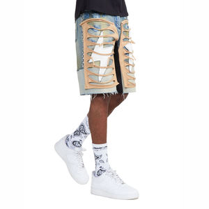 Pantalones Cortos de Mezclilla para Hombre, Estilo Vintage, Casual, Urbano, para Verano, Tela de Algodón, Ropa Moderna, Venta al Por Mayor - Product Image 4