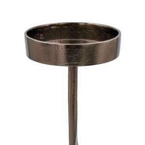 Support de bougie abstrait en aluminium personnalisé, design tourbillon bronze, décor artistique écologique et durable pour la maison, Noël, anniversaire - Product Image 4