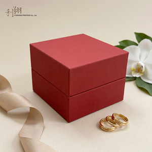 Red Rigid Drawer Jewelry <b>Box</b> With Die Cut Window Satin Liner High-End <b>Gift</b> Packaging For Necklace <b>Earrings</b> Set - Product Image 5