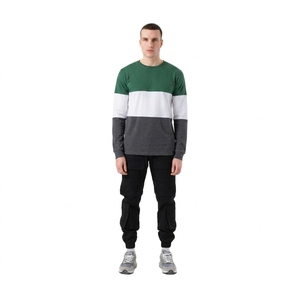 Sweat-shirt à capuche tricoté épais 360G pour homme, couleur unie, coupe classique, décontracté, automne, avec poche décorative, vêtement de sport - Product Image 2