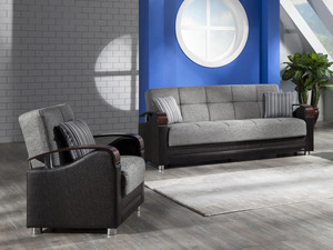Ensemble de meubles de salon en teck massif de luxe, canapé moderne en tissu marron 3+2+1 places, table basse centrale, villa, hôtel - Product Image 5