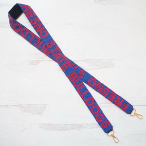 สายสะพายกระเป๋าปักลายประดับลูกปัดทำมือสุดอินเทรนด์จากคริสตัลคราฟท์ สายสะพายไหล่ผ้าฝ้ายปรับได้ สีสันสดใสสไตล์มาร์ดิกราส์ - Product Image 4