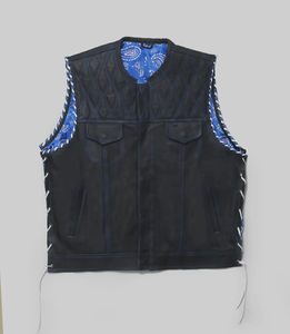 Chaleco de Motociclismo de Cuero Premium Personalizado para Hombre, Chaleco de Seguridad Protector para Motociclistas, Fabricante 2026 - Product Image 1