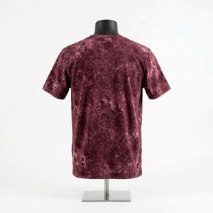 T-shirt délavé pour homme, coupe oversize à épaules tombantes, style streetwear décontracté, en coton, effet vintage, vêtement de mode - Product Image 5