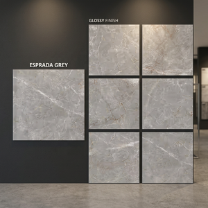 Azulejos de Porcelana Golden Wave de 800x800mm, Totalmente Esmaltados, Pulidos, Antideslizantes, para Pisos Interiores de Hoteles, Diseño MCM - Product Image 4