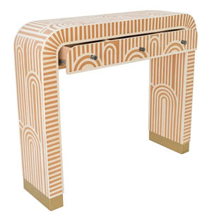 Cajón con Incrustaciones de Hueso de ILAHI, Diseño Moderno con Detalles de Ágata, Mueble Portátil para el Hogar - Product Image 1