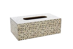 Decorative <b>Tissue</b> Box Cover Wooden <b>Pattern</b> <b>Paper</b> Holder Table <b>Tissue</b> Case for Living Room Kitchen - Product Image 2