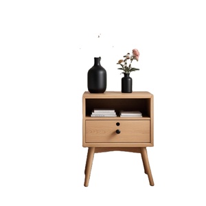 100% Table de chevet en bois naturel Table de chevet en bois récupéré de style vintage disponible à un prix raisonnable - Product Image 1