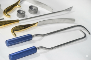 ชุดเครื่องมือผ่าตัดเต้านมคุณภาพสูง 9 ชิ้น สำหรับศัลยกรรมพลาสติก - Product Image 1