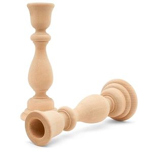 Rustic Wooden and <b>Glass</b> Votive Candle Holder Set Decorative Centerpiece Tabletop Candle Display Stand - Product Image 3