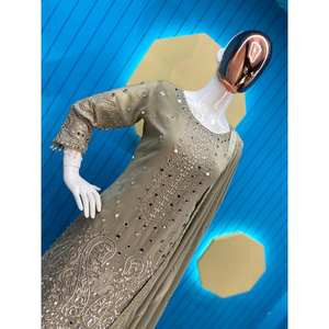 Conjunto de traje Dupatta y parte superior de mujer de diseñador para ropa de fiesta - Product Image 5