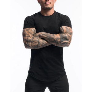 T-shirt de sport à manches courtes et coupe ajustée pour homme, collants de fitness surdimensionnés, haut musculaire, vêtements de musculation, nouveauté d'été - Product Image 4