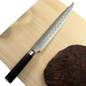 Cuchillo de Chef de 10 Pulgadas, Acero de Damasco, Hoja Afilada para Cocina con Mango de Madera Pakka, para Cortar, Picar y Rebanar Carne y Verduras - Product Image 6
