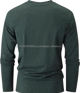 Camiseta de Manga Larga 100% Algodón Lisa de Alta Calidad - Product Image 2