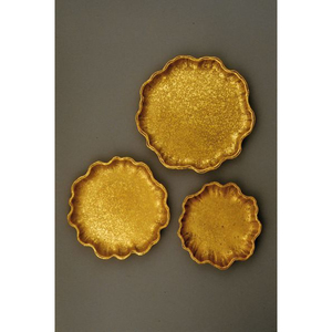 High Grade Gold Plated Premium Quality Metal Made Royal Look Home Hotel <b>Table</b> Centerpiece Food Serving Luxury Bowls From India - Product Image 3