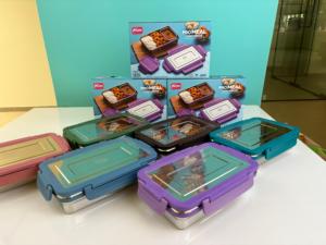 Anax Stainless Steel <b>Lunch</b> <b>Box</b> 2 <b>Compartments</b> Large Capacity Lightweight Leak Proof Bpa Free Rectangle Modern Design Insulated - Product Image 2