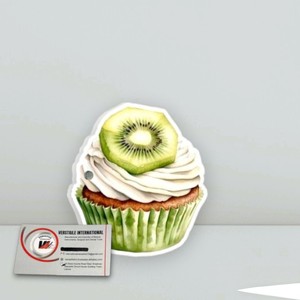 Paleta de Acrílico Magnética Personalizada de Alta Calidad con Forma de Corazón, Flor y Cuadrado para Extensiones de Pestañas, Diseño Kiwi Cupcake, para Artistas de Pestañas - Product Image 3