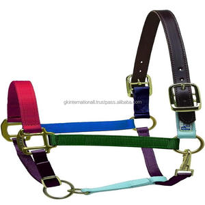 Qualité supérieure fabriquée en Inde sur mesure en nylon multicolore licou avec menton réglable à la gorge matériel en laiton - Product Image 2