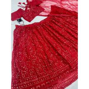 Vestido de noche de diseñador Lehenga Choli bordado para fiestas y ocasiones especiales - Product Image 3