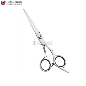 Ciseaux professionnels pour barbier à lame droite, design ergonomique, lames ultra-affûtées en acier inoxydable pour la coiffure - Product Image 5