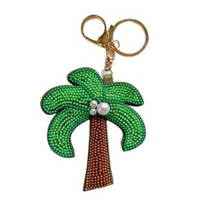 Luxury Handmade Beaded Embroidery <b>Keychain</b> Stylish Purse Charm and Key Holder Elegant Hand Embroidered Beaded <b>Keychain</b> Colorful - Product Image 2