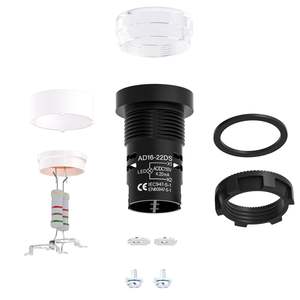 แผงควบคุมอุตสาหกรรมกันน้ำไฟสัญญาณ LED สีขาวสว่างและทนทานไฟแสดงสถานะ - Product Image 2