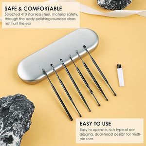 Kit Avanzado para la Eliminación de Cera de Oídos con Herramientas Espirales de Acero Inoxidable, Seguras, Suaves y Reutilizables - Product Image 2