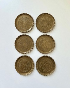 Elegant Premium Metal <b>Coasters</b> Set With Heat Resistant Surface And Non Slip Cork Base For Modern Home Decoration - Product Image 1