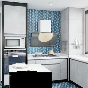 Baldosas de cemento de 190x190 mm: Una solución versátil para fachadas exteriores creativas. - Product Image 3