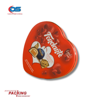 DAT THUAN personnalisé imprimé durable métal peut emballage de haute qualité en forme de coeur boîte en fer blanc pour chocolats papier recyclable