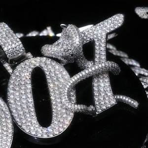 Pendentif Rapper Hip Hop en Argent 925 et Moissanite de Haute Qualité, Personnalisé, Style Iced, Tendance Mode, Certifié - Product Image 4