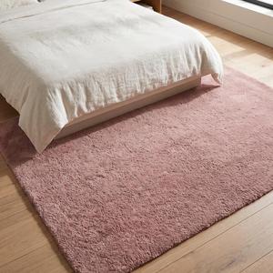 Alfombra de Lana Premium Rosa Polvoriento, Tejida a Mano, Antideslizante, de Textura Suave y Pelo Medio, para Sala de Estar, Dormitorio, Estilo Moderno - Product Image 4