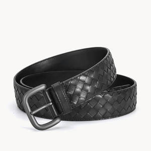 Cinturón de Cuero Clásico para Hombre, Hebilla Ajustable, Calidad Premium, Elegante, Casual, Formal, Accesorios Duraderos, Cinturón de Cuero Genuino para Hombre - Product Image 1