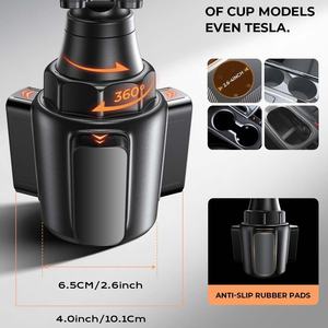 LISEN 2025新しいカップホルダー電話マウント調整可能車トラック携帯電話ホルダーアクセサリーiPhone Samsung Google All Phonesに対応 - Product Image 6