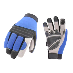 Gants isolés en cuir de vachette bleu pour mécaniciens, pétrole et minier, avec dos en TPR, résistants à la chaleur, pour usage industriel - Product Image 1