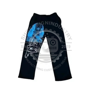 High Quality Custom Cool Fashion 100% Cotton SDL Mid-Weight Winter <b>Hip</b> Hop High Elastic Waist Solid Waterproof Eco-Friendly Men - Product Image 2