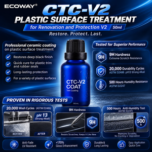ECOWAY CTC-V2 ผลิตภัณฑ์เคลือบกันน้ำสำหรับตกแต่งรถยนต์ คุณภาพพรีเมียม ขนาด 50 มล. จากโรงงานโดยตรง รับผลิตแบบ OEM ODM - Product Image 6