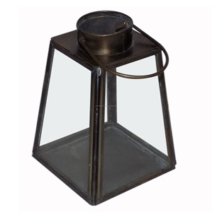 โคมไฟขนาดเล็กทรงพีระมิดสีดำและสีทองเหลืองอลูมิเนียมโลหะสำหรับตกแต่งบ้านคริสต์มาสทนทานและสง่างาม - Product Image 2